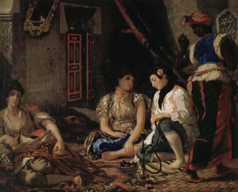 Eugene Delacroix Women of Algiers in the room